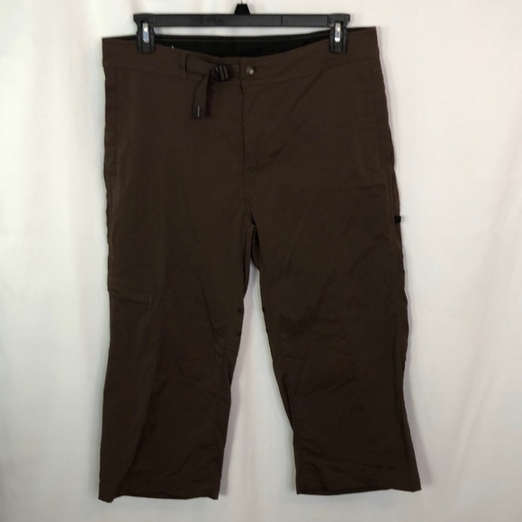 Prana Pants - PRANA Women Brown Cropped Pants Size L